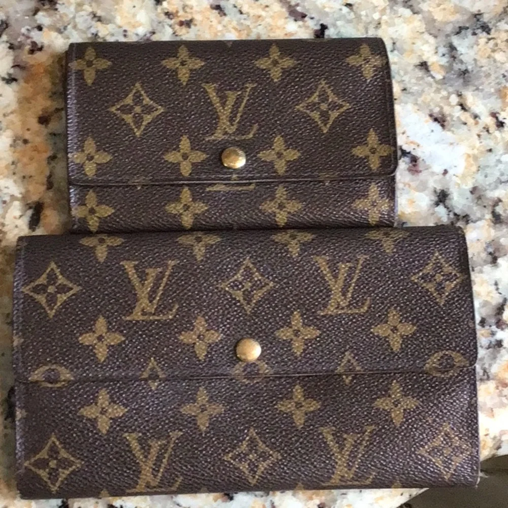 Louis Vuitton Long Short Portereuille Sarah Monogram set need zipper pulls